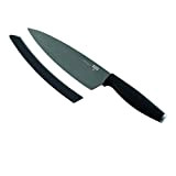 KUHN RIKON 26582 Colori Titanium Couteau de Chef Couteau de Cuisine Couteau de Chef, Plastique, Graphite, 31 x 4,5 x 2,5 cm