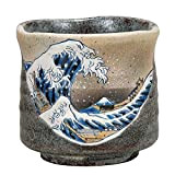 Kutani Yaki(ware) Japanese Yunomi Tea Cup Hokusai by Kutani