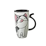 lachineuse MUG GEANT Lucky Cat - Design Asiatique Kawaii - Porcelaine - 600 ML