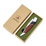 LAGUIOLE - Coffret de Couteaux pliants (21 cm) en Acier Inoxydable Laguiole 40268494 avec Manche en Bois de Rose et ...