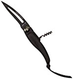 Laguiole Évolution® - Couteau de poche Titanium - Couteau pliable avec tire-bouchon en titane noir - Couteau pliant acier inoxydable ...