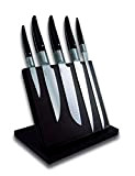 Laguiole Expression® - Bloc Aimanté de 5 Couteaux de cuisine - Couteau d’office + couteau de cuisine + santoku + ...