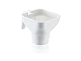 Leifheit Entonnoir de remplissage, Entonnoir de cuisine idéal pour remplir les pots à confiture, Entonnoir en plastique blanc de 8,2 ...