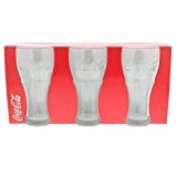 Les Colis Noirs LCN - Set de 3 Verres en Relief Coca Cola - Verre Vaisselle Cuisine - 139