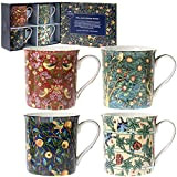 lesser and pavey LP93068 Tasse en céramique William Morris Lot de 4 accessoires 12 x 8 x 9 cm Multicolore