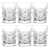 Libbey Hobstar Lot de 6 verres à whisky, verre à eau, verre à jus, verre en cristal - 350 ml