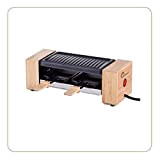 LITTLE BALANCE 8387 Raclette Wood for 2 - Appareil à raclette 1 ou 2 personnes - Grill amovible - Revêtement ...