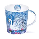 LO-FANF-SW Swan Fancy Feathers Staffordshire Mug en porcelaine fine Forme lomond 0,32 l