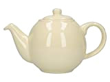 London Pottery 2 Cup Globe Teapot Ivory