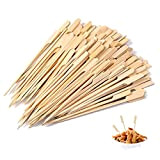 Lot de 200 brochettes en bambou pour barbecue, brochettes en bois respectueuses de l'environnement, brochettes en bois pour barbecue, accessoires ...