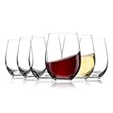 [Lot de 6, 535ml] DESIGN·MASTER-Verres à vin sans Pied, Verres à boire sans plomb, idéaux pour le vin rouge et ...