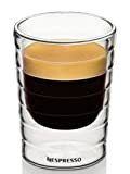 Lot de 6 Espresso double paroi en verre transparent, Nespresso 85 ml, Lot de 6