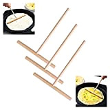 LuLiyLdJ 3 pièces en bois en forme de T bâton de crêpe épandeur de crêpes outil de cuisine bricolage
