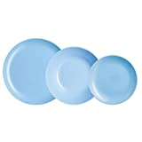 Luminarc 0883314737059 Colors Service de Table 18 pièces Diwali Light Turquoise-Bleu