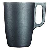 Luminarc - Mug 32cl Noir Loft Stony - Verre Trempé - Effet Pierreux - Design d'Esprit Industriel - Compatible Lave-Vaisselle ...