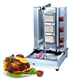 Machine à Kebab Gaz, Broche Grill à Kebab Vertical Profesionnel, Uniformément Torréfié, Kebab Machine à Barbecue électrique en Acier Inoxydable ...
