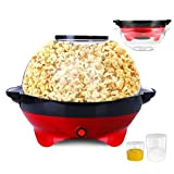 Machine à Pop-Corn 5L, Machine à Popcorn 800W pour la Maison, avec 2 Tasses à Mesurer (30 ml, 100 ml) ...