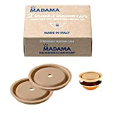 Madama - Bouchon réutilisable pour les capsules Nespresso Vertuo et VertuoLine, rechargeable et compatible. Silicone de qualité alimentaire. 100% Made ...