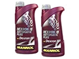 MANNOL Dexron III Automatique Plus Lot de 2 bouteilles d'huile de transmission 1 l