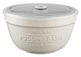 Mason Cash - Bassin de pudding innovant en céramique avec couvercle hermétique et suivi de temps de cuisson, 0,9 litre, ...