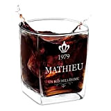 Maverton 250ml Verre à whisky personnalisé pour lui - Cadeau d’anniversaire - Verre classique pour les connaisseurs de whisky - ...