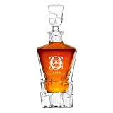 Maverton Carafe à whisky avec gravure - Avec motif décoratif - 950ml Carafe personnalisée pour homme - Décanteur élégant pour ...