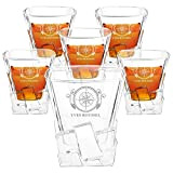 Maverton Ensemble de 6 Verres à whisky avec gravure - Avec motif décoratif - Verres personnalisés pour homme - Verres ...
