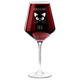 Maverton Verre à Vin en Cristal pour elle - Verre gravé 490 ml - Verre Personnalisé à Vin Rouge et ...