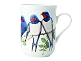 Maxwell & Williams Birds of the World Hirondelles Boîte cadeau en porcelaine PBW1070 Mug blanc, bleu, 10,5 x 7,5 x ...