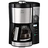 Melitta Machine à café filtre, modèle de minuterie Look V, numéro de modèle 1025-08, acier inoxydable, noir