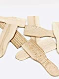 MGI DEVELOPPEMENT Fabrication Artisanale, 8 spatules à raclette de 13,8 cm/ 4,5 cm, emballées sous Vide Idéale raclette et pierrade ...