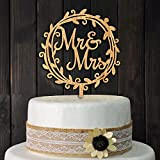 MiaoxinUK Décoration de gâteau de mariage, décoration de gâteau en bois de qualité supérieure pour gâteaux de mariage et gâteaux ...