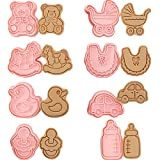 Miotlsy 8 Pcs Baby Shower Cookie Cutter Set, Patisserie Décoration de Gâteaux Ustensiles Idéaux Pour une meilleure cuisson et décoration ...