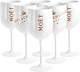 Moët & Chandon Ice Imperial Party Moet Rose Piccolo Lot de 8 coupes de champagne, blanches, 0,48 l