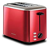 Morphy Richards Red Equip 222066 Grille-pain 2 tranches en acier inoxydable 800 W Rouge
