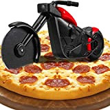 Moto Roulettes à Pizza, Coupe Pizza, Roulette a Pizza, Couteau pizza, Rouleau Couteau à Pizza en Acier Inoxydable et Plastique, ...