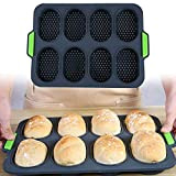Moule à pain français 8 grilles, outils de cuisson DIY en silicone, plateau antiadhésif de bonne flexibilité pour la cuisson ...