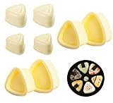Moule à Sushi, 4 Pcs Moule à Onigiri Triangle Sushi, Moule Onigiri Kawaii, Antiadhésive Boule de Riz Moule pour Enfants ...