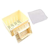 Moule à tofu - Kit de boîte avec chiffon à fromage - En plastique - Fait maison - Pour faire ...