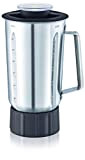 Moulinex Blender Inox XF636DB1 Accessoire Masterchef Gourmet Officiel Capacité 1,5L Résistant Chocs Thermiques Compatible avec Tous les Robots Pâtissier Masterchef ...