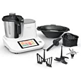 Moulinex Hf506111 Click & Cook Robot de cuisine multifonction 1400 W, 3,6 L, 30 à 120 °C, blanc
