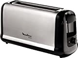 MOULINEX Subito inox Grille pain 1 longue fente toaster Thermostat 7 positions Décongelation Rechauffage Remontée extra haute LS260800