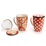 Mug avec filtre à thé IMANY Amadeus - 4 modèles existants, prix indiqué à l'unité, envoi du modèle aléatoirement selon ...