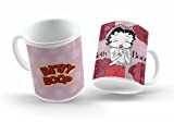Mug Betty Boop blanc rose