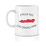 Mug Ceramique - Spécial Passionnés - Jpeux pas j'ai Grand Prix (Rouge)