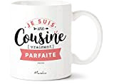 Mug cousine - Je suis une cousine vraiment parfaite | Manahia | Imprimé en France | cadeau cousine - tasse ...