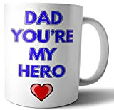 Mug « Dad You're My Hero » – Cadeau d'anniversaire pour fête des pères