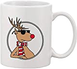 Mug en céramique avec motif de Rudolph le renne au nez rouge