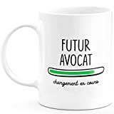 Mug Futur Avocat Chargement en Cours - Cadeau pour Les futurs Avocat - Céramique - Blanc