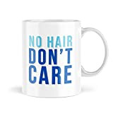 Mug humoristique cadeau pour lui « No Hair Don't Care Bald Guys », cadeau pour homme chauve, tasse à café, ...